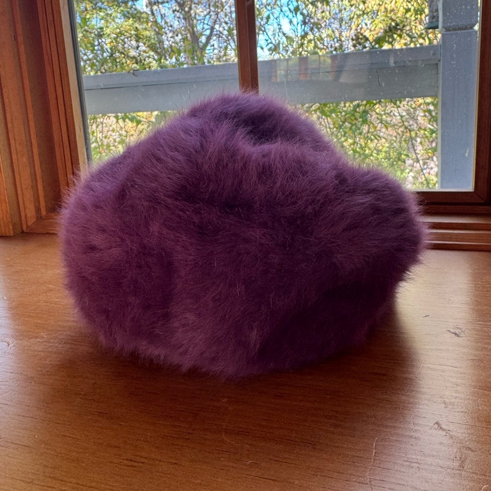 Vintage Purple Kangol Beret Hat Y2K Style